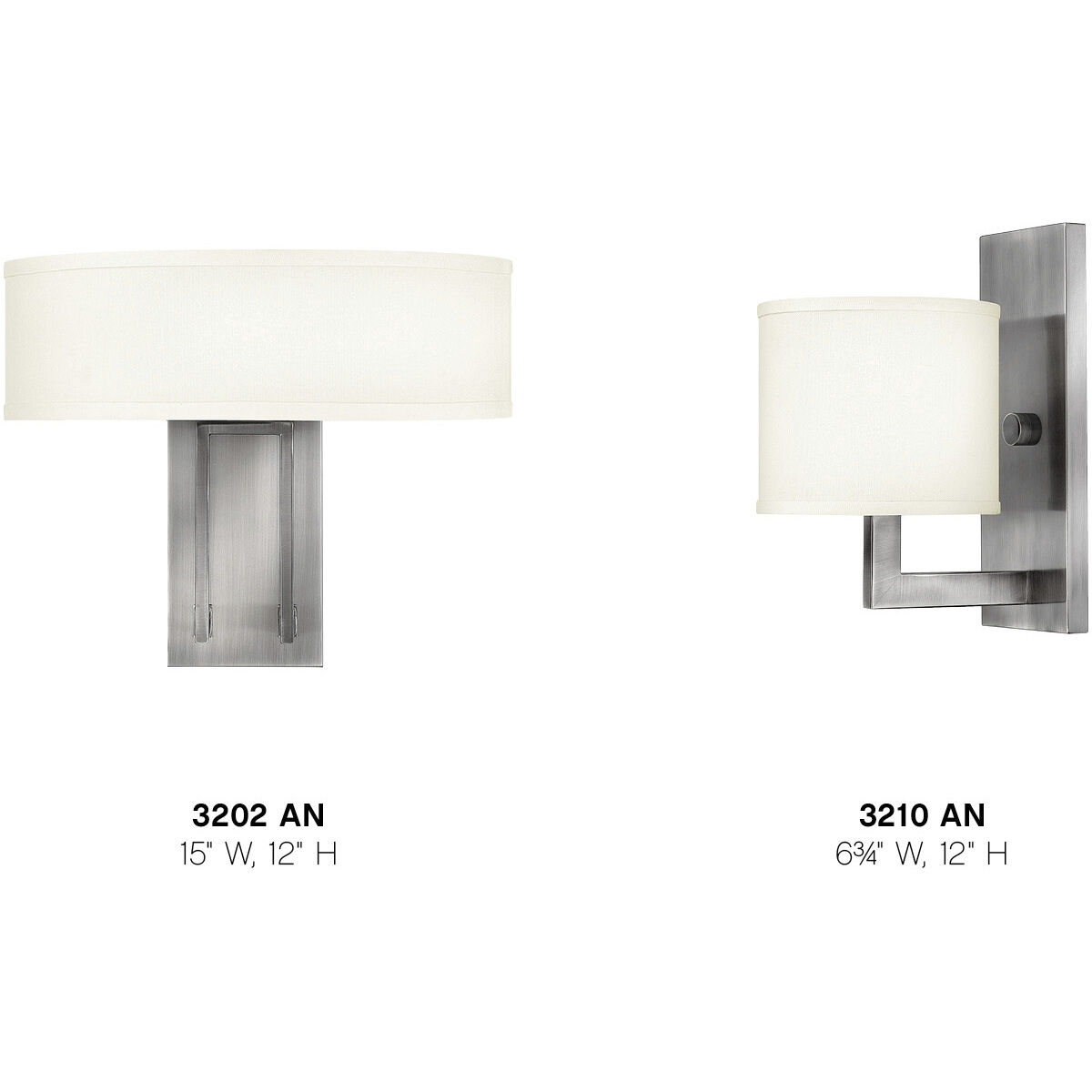 Hampton 1 Light 6.75 inch Antique Nickel Indoor Wall Sconce Wall Light