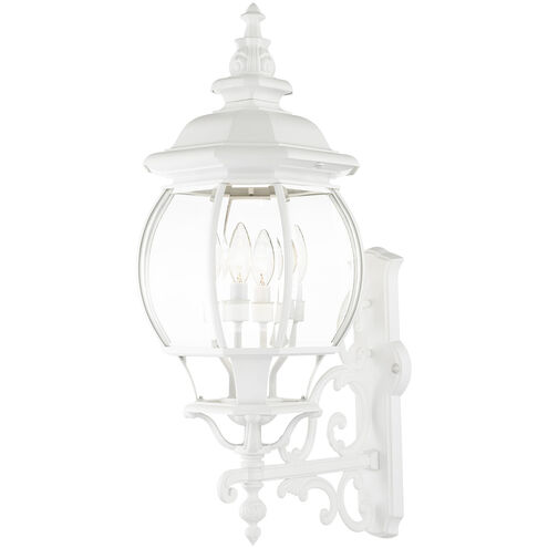 Frontenac 4 Light 29 inch Textured White Outdoor Wall Lantern