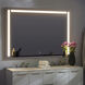 Skylight 48 X 48 inch Black LED Lighted Mirror, Vanita by Oxygen
