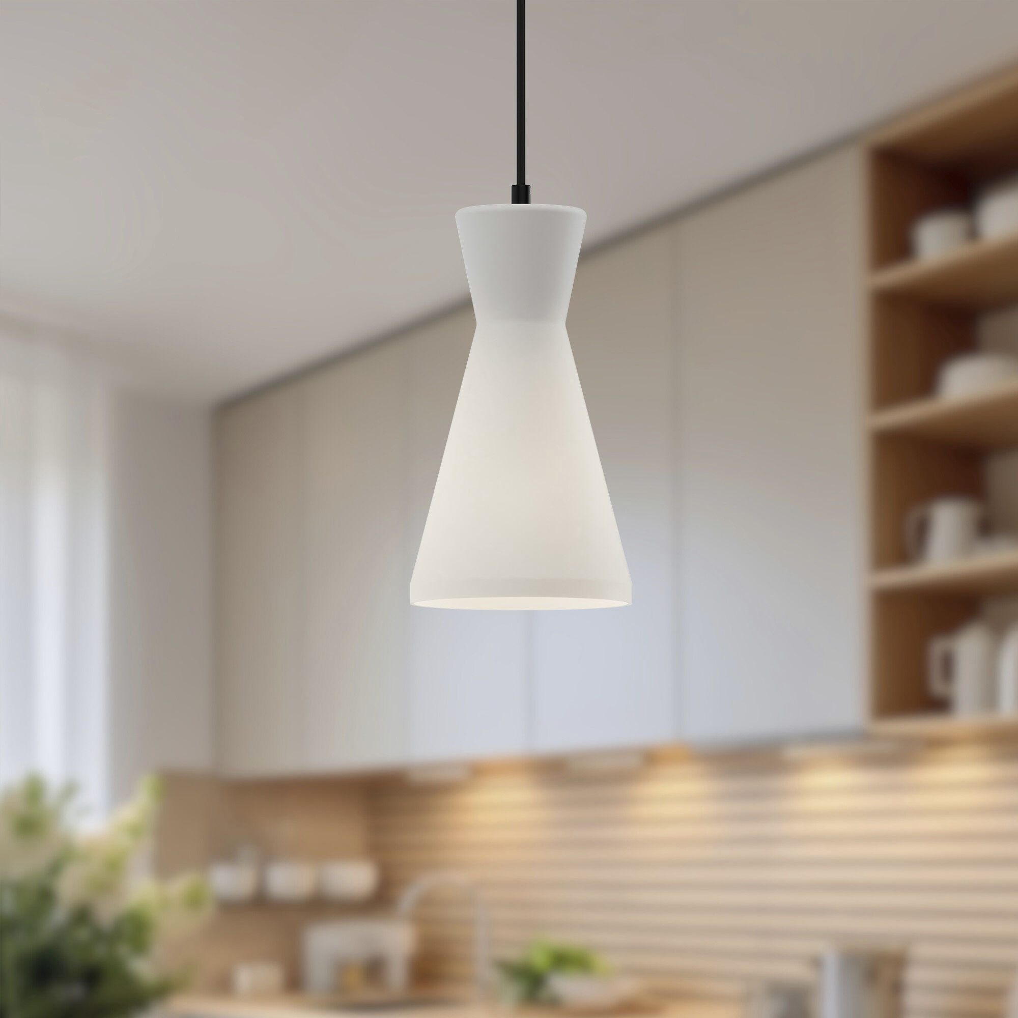 Alora Mood Betty Pendant Ceiling Light in Matte Black