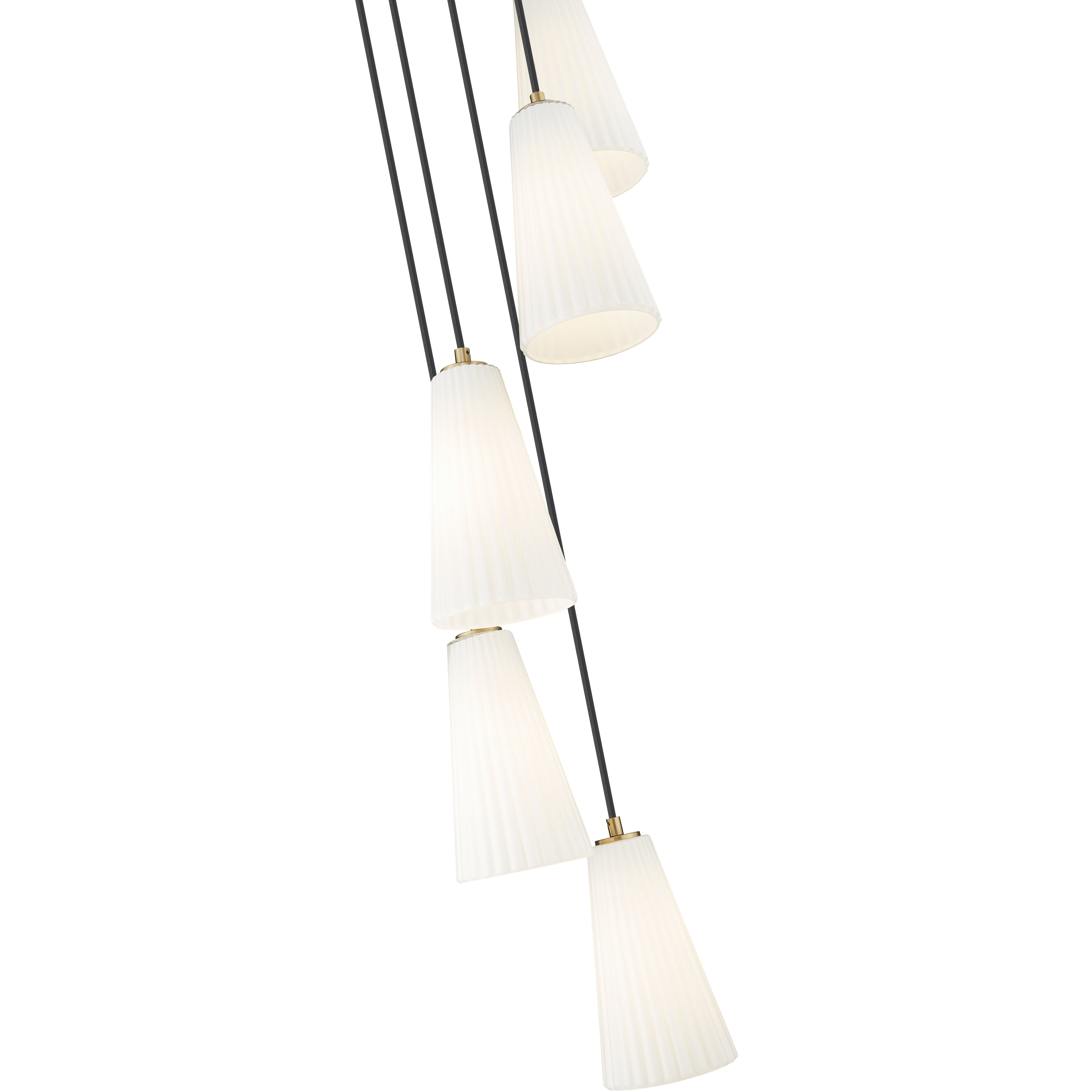 Farrell 5 Light 12 inch Modern Gold Chandelier Ceiling Light