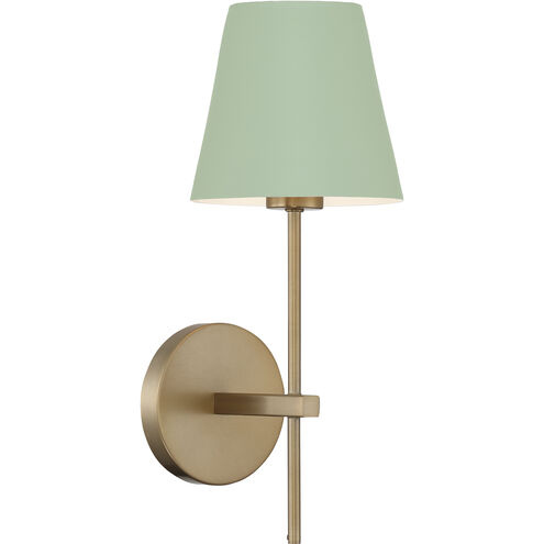 Xavier Sconce Wall Light in Vibrant Gold and Green