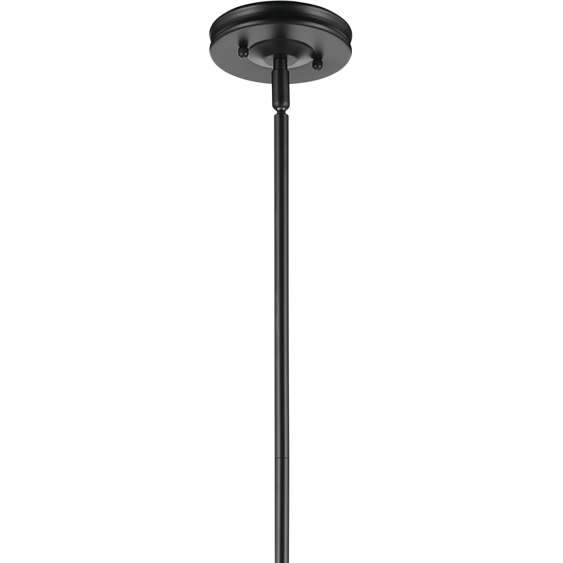 Laria 1 Light Black Pendant Ceiling Light in Clear