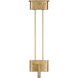 Kelly Wearstler Lotura LED 36 inch Museum Gild Intersecting Linear Pendant Ceiling Light