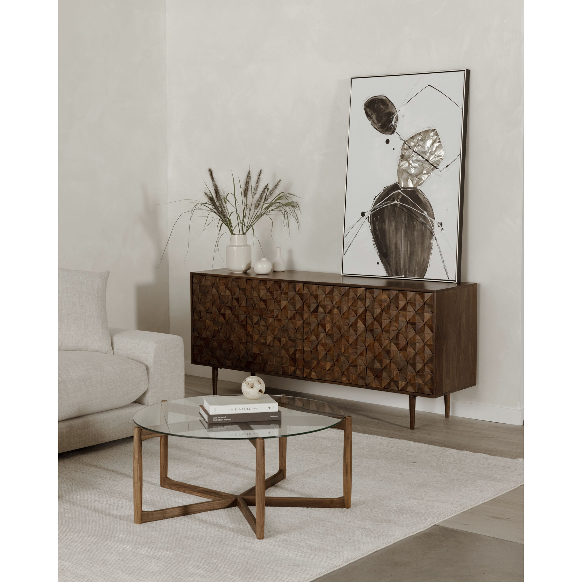 Hetta 35.5 X 35.5 inch Brown Coffee Table