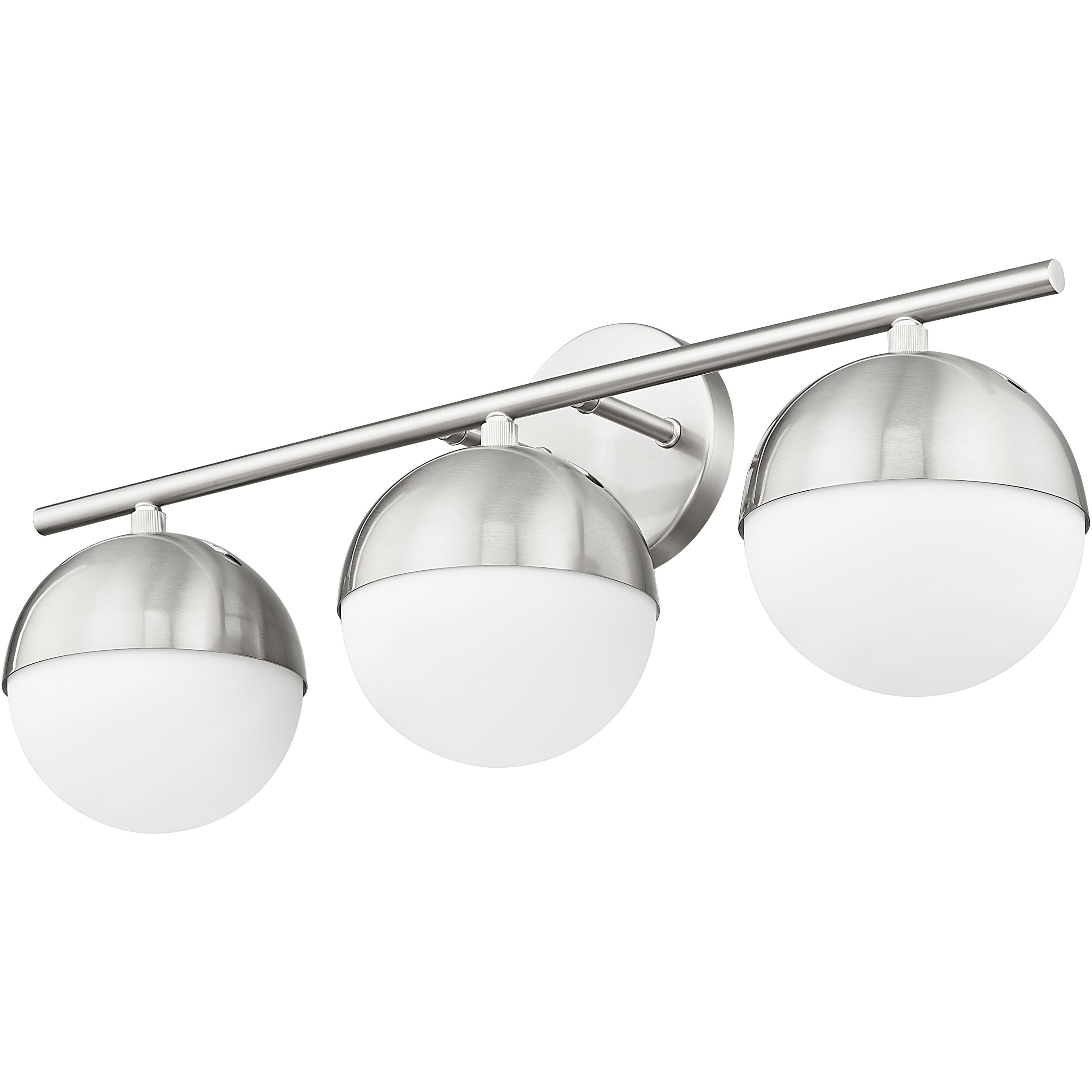 Realm Sphere 3 Light 24 inch Brushed Nickel Bath Vanity Wall Light