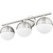 Realm Sphere 3 Light 24 inch Brushed Nickel Bath Vanity Wall Light