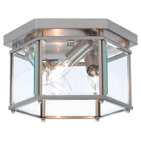 Bretton Flush Mount Ceiling Light in Brushed Nickel