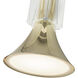 Floe LED 8 inch Metallic Brass Pendant Ceiling Light