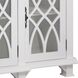 Anastasia 72 X 19 inch Antique White with Clear Credenza