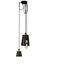 Hooked 3.0 LED 8.27 inch Graphite / Brass Pendant Ceiling Light, Mix