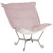 Scroll Puff Rose Accent Chair, The Bella Collection