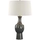 Tennille 31 inch 150 watt Warm Gray Glaze and Antique Brass Table Lamp Portable Light