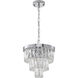 Canada 3 Light 11.8 inch Chrome Chandelier Ceiling Light