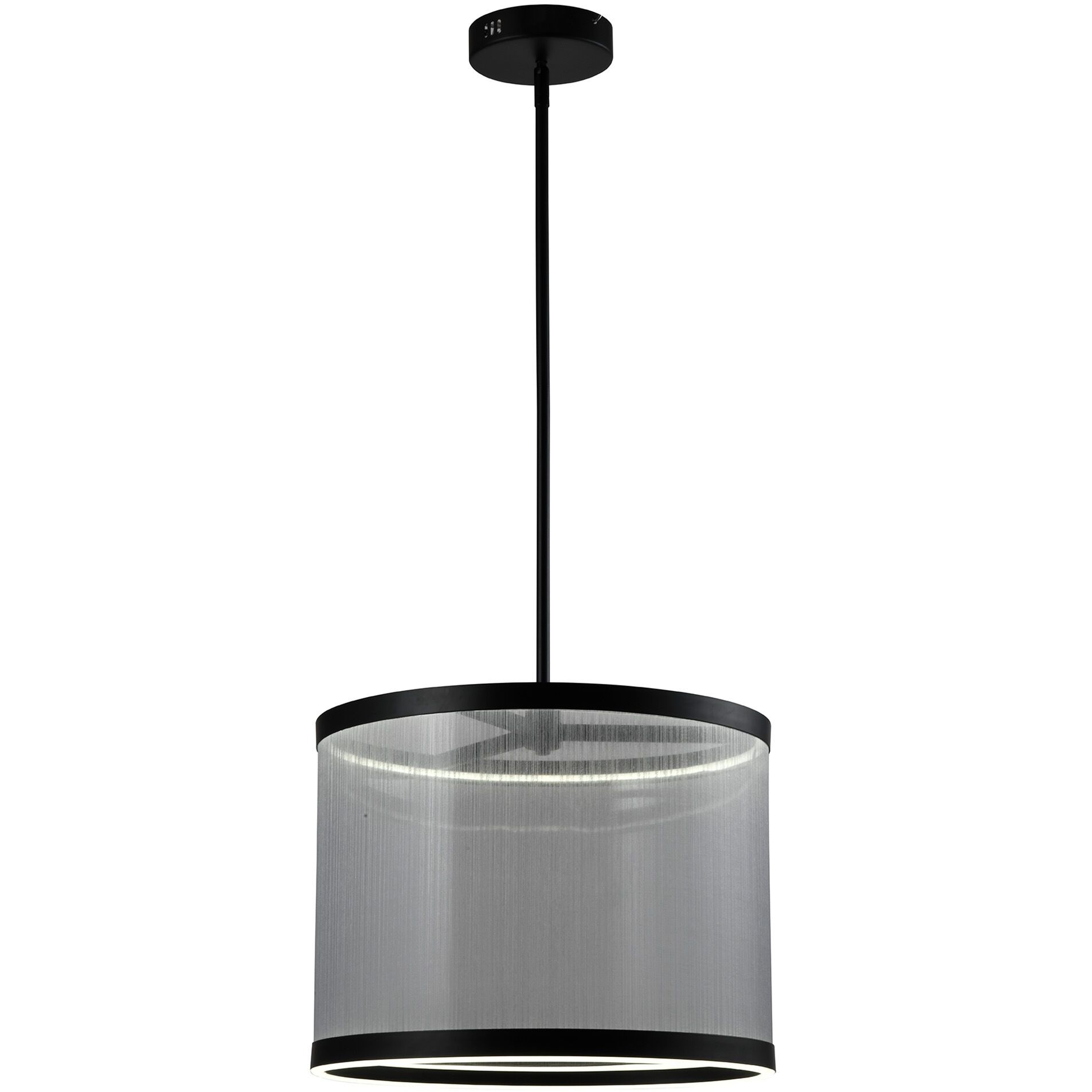 Cora LED 17.7 inch Black and Black Pendant Ceiling Light