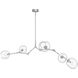 Fairfax Ave. 5 Light 34 inch Matte Chrome Chandelier Ceiling Light