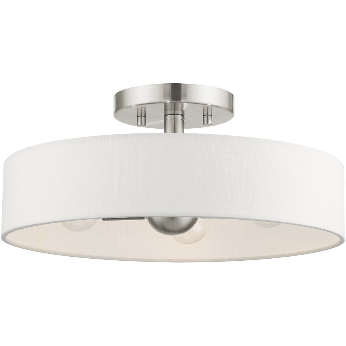 Venlo 4 Light 14 inch Brushed Nickel Semi Flush Ceiling Light