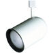 Signature 1 Light 120V White Track Fixture Ceiling Light, Adjustable