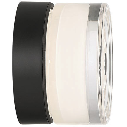 Sternn LED 5 inch Matte Black Outdoor Surface Mount in Clear Smooth