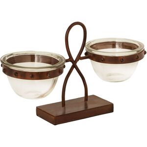 Lasson Rustic with Clear Double Server