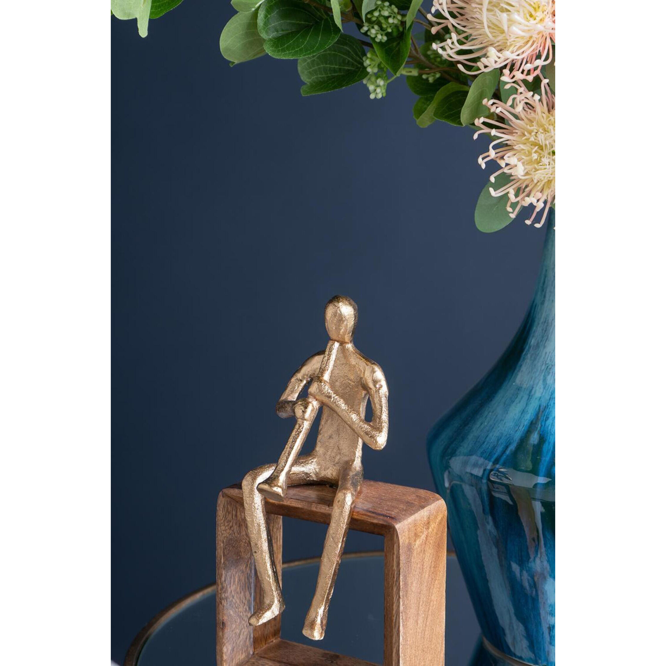 Musician Gold and Natural Figurine