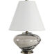 Monumento 15.75 inch Grey Bolgi Marble Table Lamp Portable Light