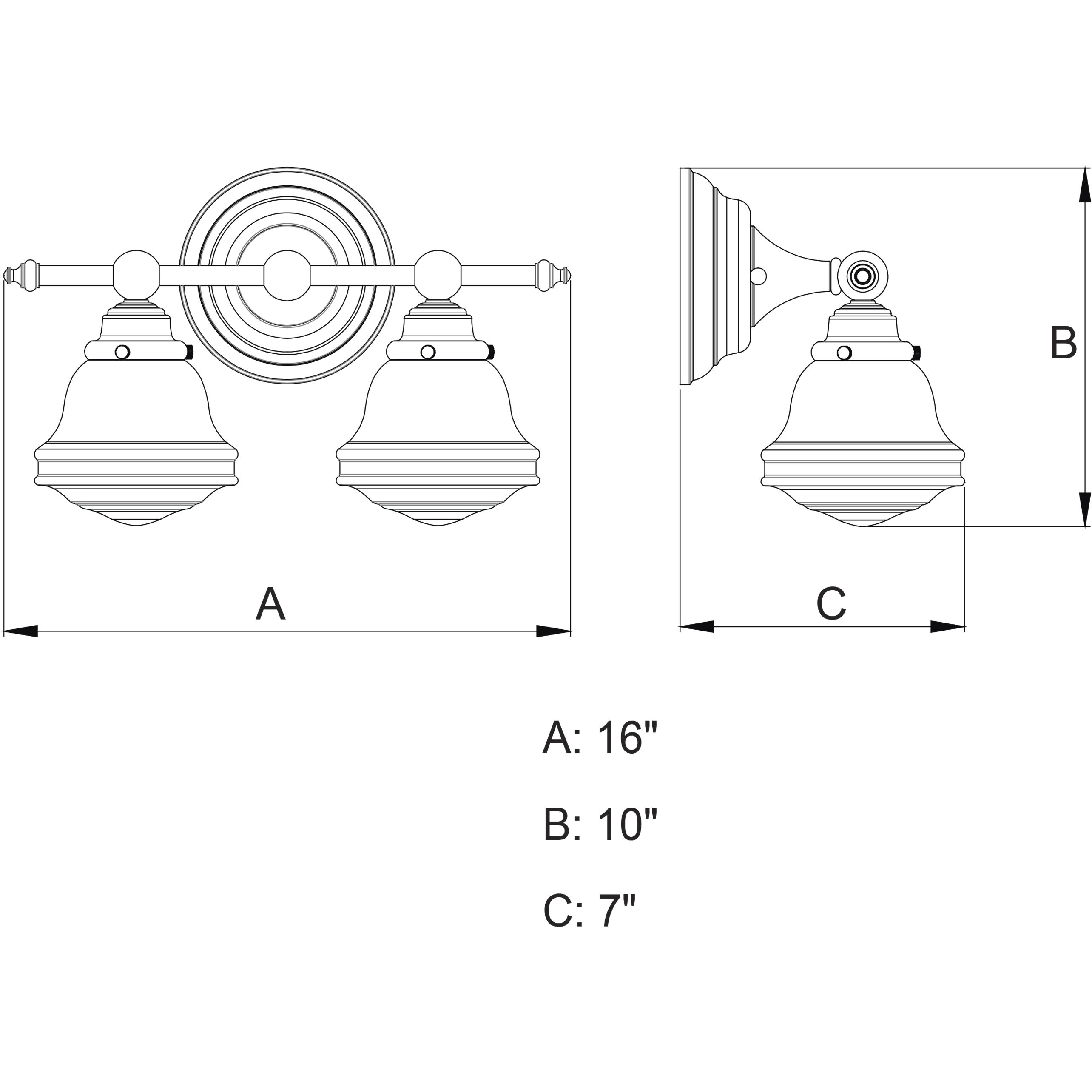 Huntley LED 16 inch Oil Rubbed Bronze Bathroom Light Wall Light