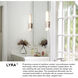 Lyra LED 23 inch Brushed Nickel Vanity Light Wall Light, Vertical