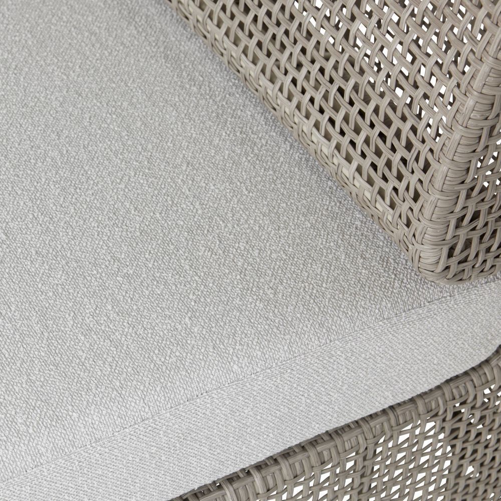 Dupont Porpoise and Weathered Gray Outdoor Chair