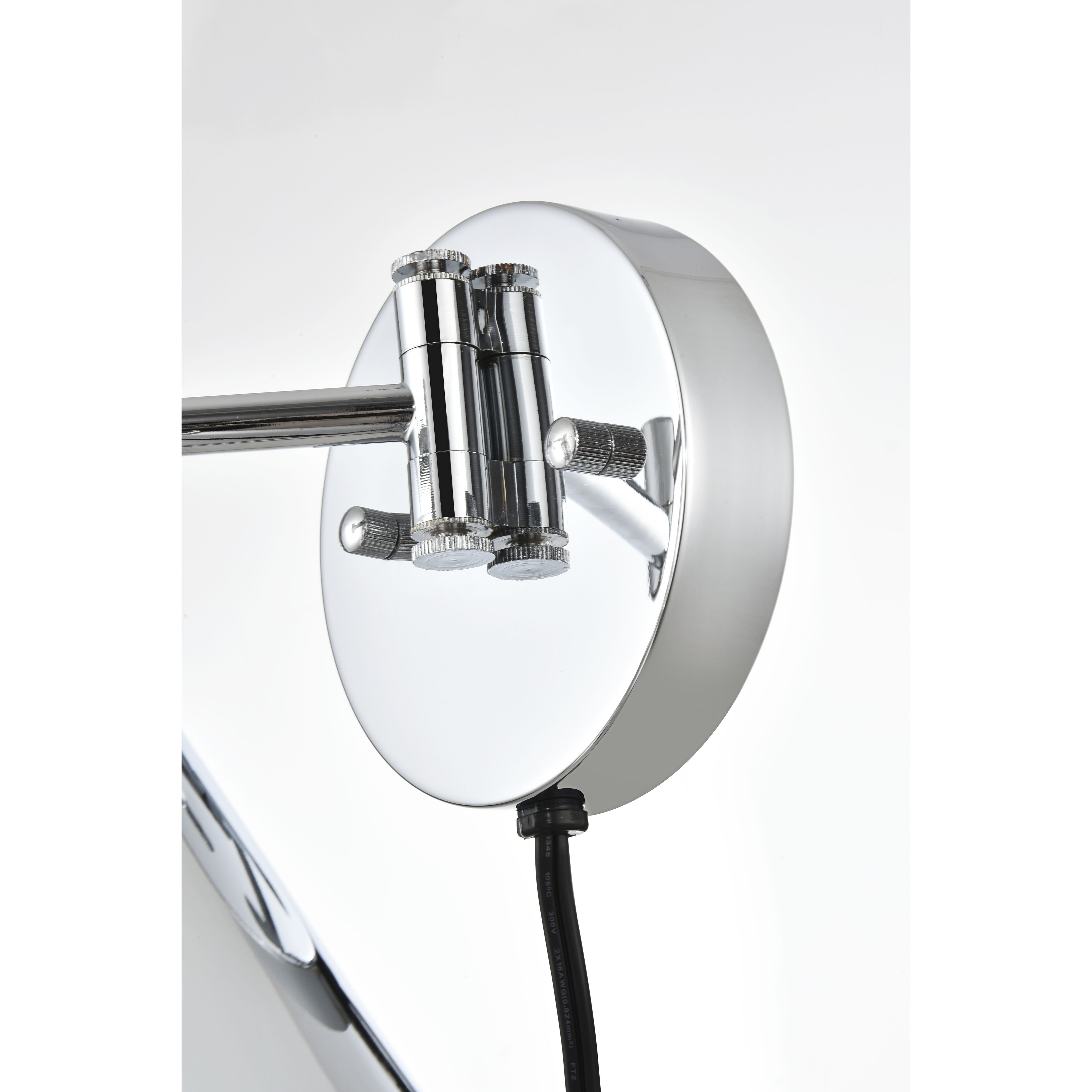Jair 1 Light 7 inch Chrome Plug In Wall Sconce Wall Light