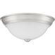 Erwin 2 Light 13 inch Brushed Nickel Flush Mount Ceiling Light
