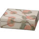 Persimmon 11 inch Cream and Coral and Green Box, Inline