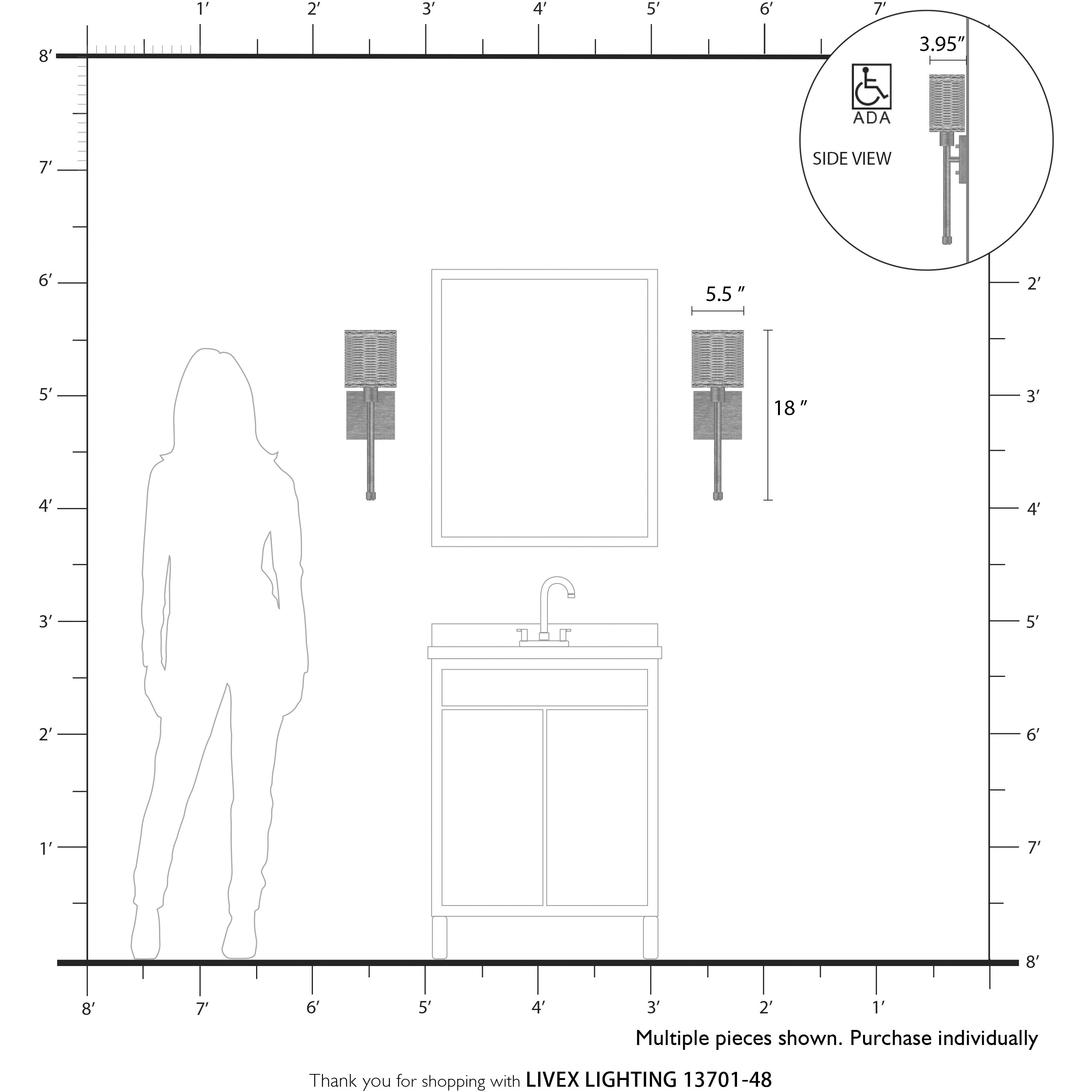 Weavington Wall Sconce Wall Light, Single