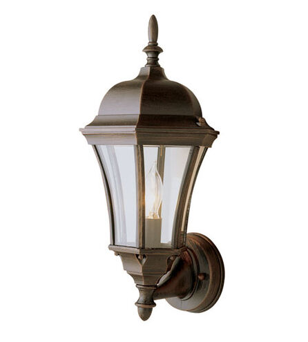 Burlington 1 Light 17 inch Rust Outdoor Wall Lantern