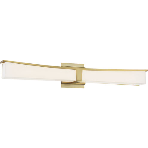 Plane LED 30 inch Honey Gold Bath Light Wall Light