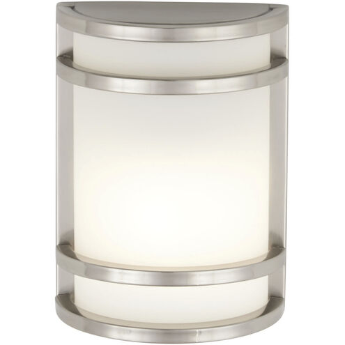 Bay View LED 10 inch Brushed Stainless Steel Outdoor Pocket Lantern, Great Outdoors