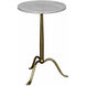 Cosmopolitan 24 X 15 inch Antique Brass Side Table
