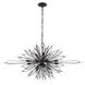 Orbital 20 Light 48 inch Carbon Linear Pendant Ceiling Light