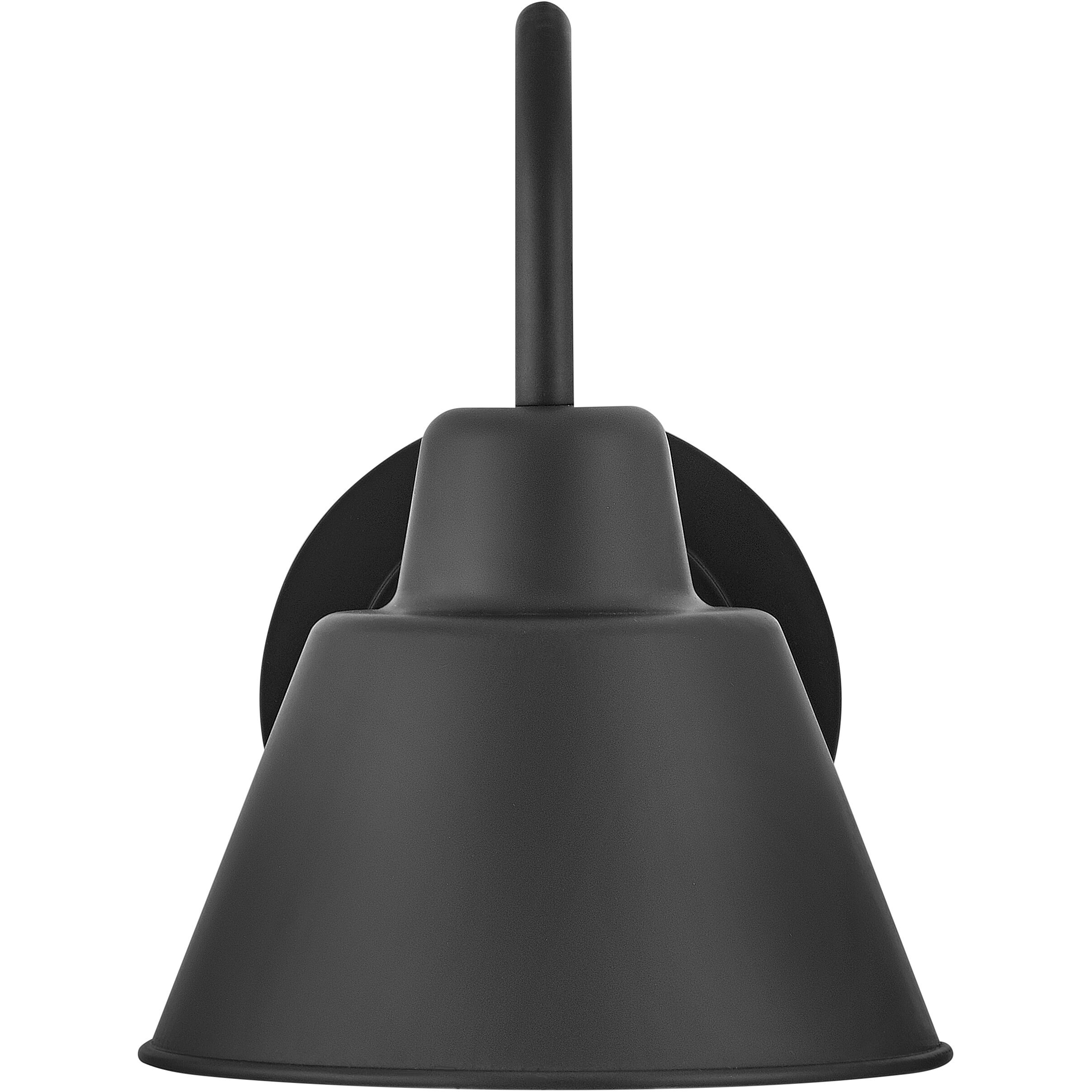 Wes LED 10.5 inch Black Outdoor Wall Mount, Coastal Elements