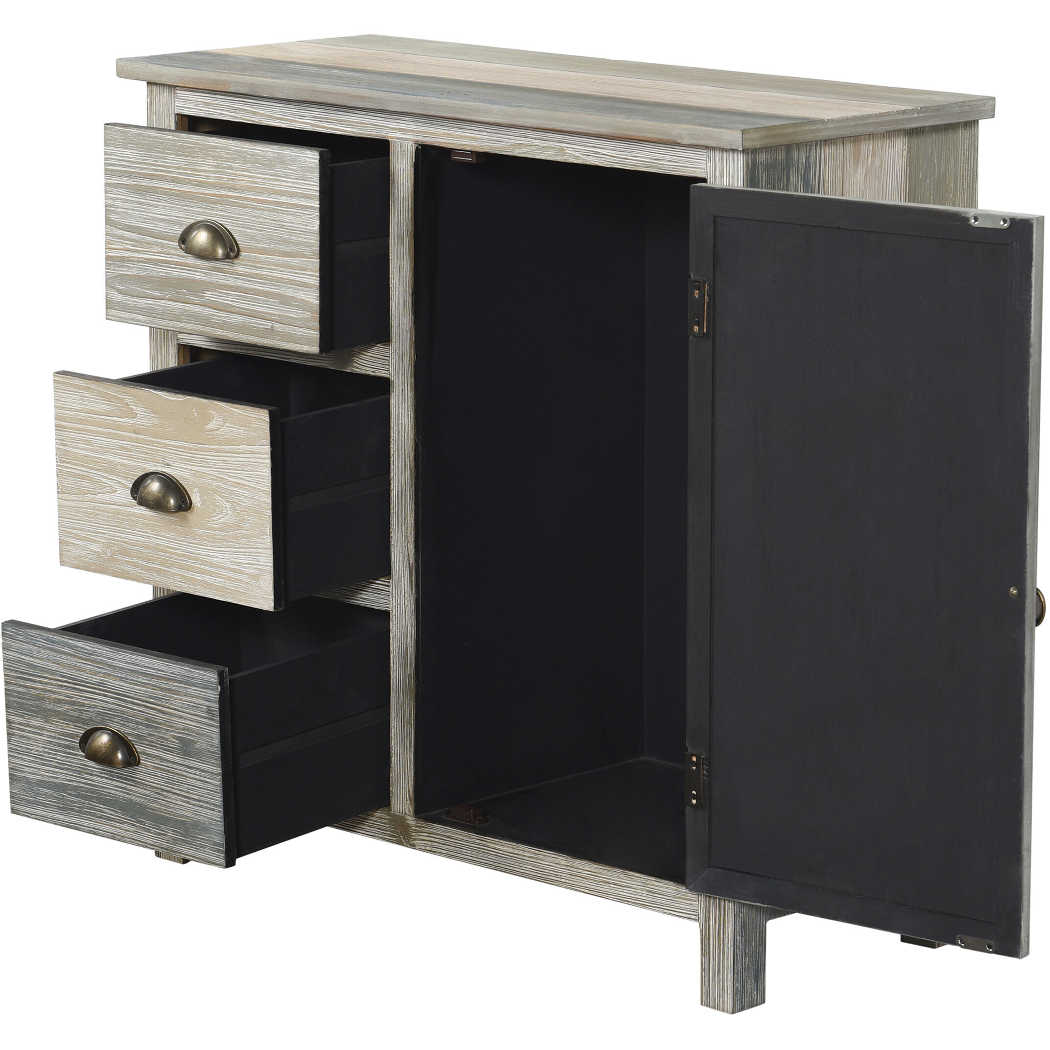 Signature Blue and Grey Cabinet