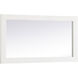 Aqua 32 X 18 inch White Wall Mirror