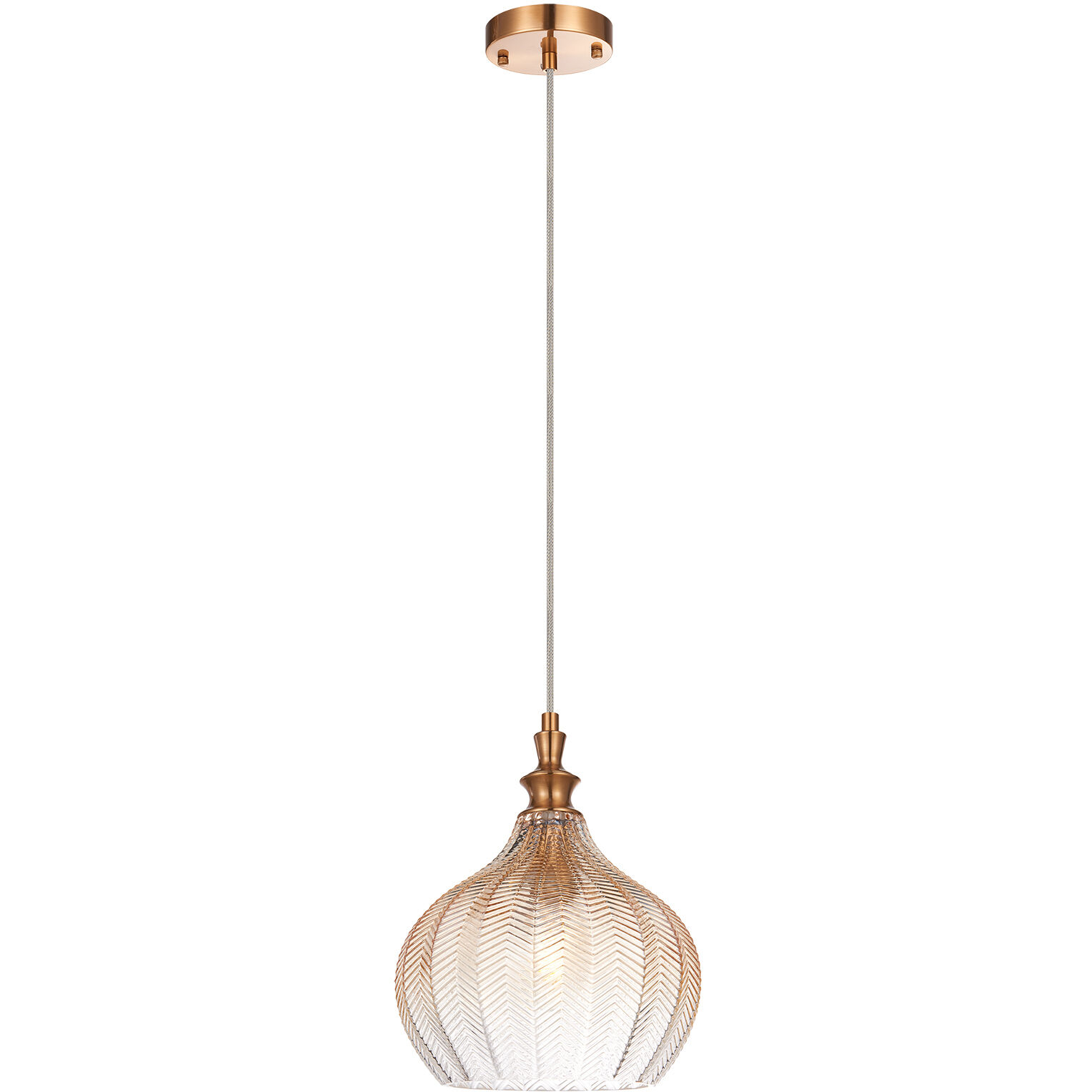 Renity 1 Light 11.38 inch Aged Gold Brass Pendant Ceiling Light