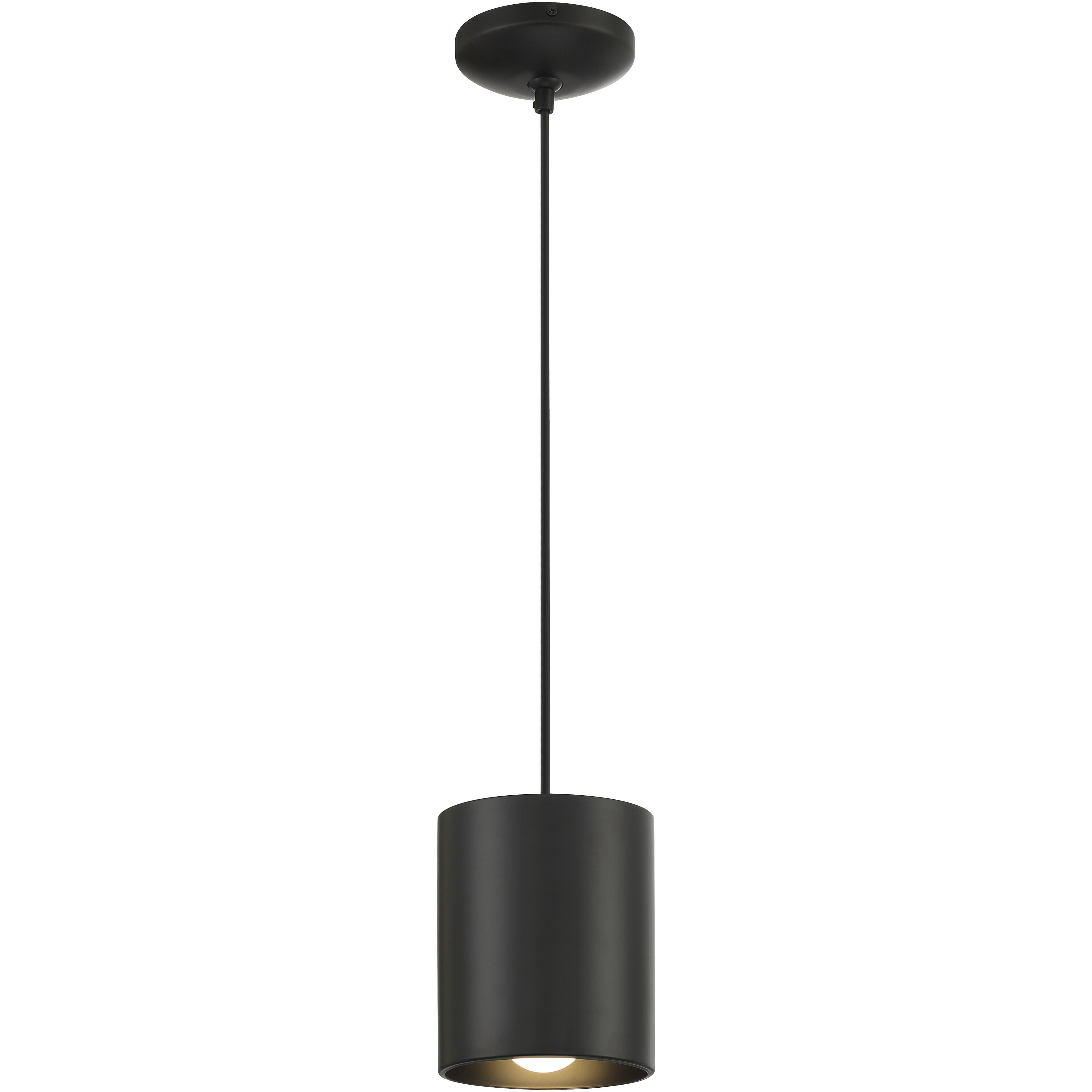 Pilson XL LED 6 inch Matte Black Pendant Ceiling Light