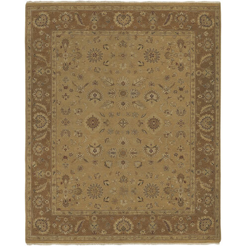 Alanya 108 X 72 inch Tan / Medium Brown / Cream / Dark Brown Handmade Rug