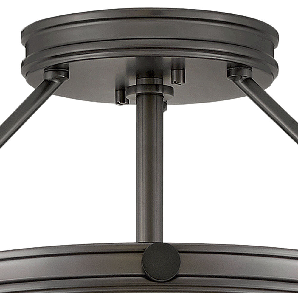 Collier 3 Light 16.5 inch Black Oxide Indoor Semi-Flush Mount Ceiling Light