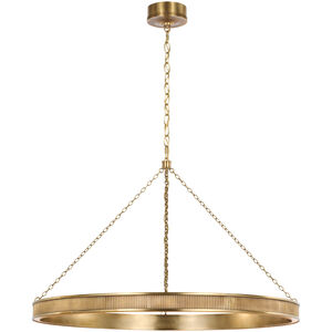 Marie Flanigan Menil LED 40 inch Soft Brass Ring Chandelier Ceiling Light