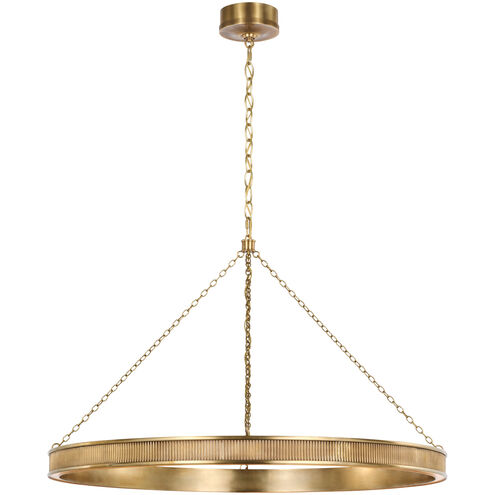 Marie Flanigan Menil LED 40 inch Soft Brass Ring Chandelier Ceiling Light
