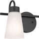 Erma 2 Light 13.5 inch Black Bath Vanity Light Wall Light, 2 Arm