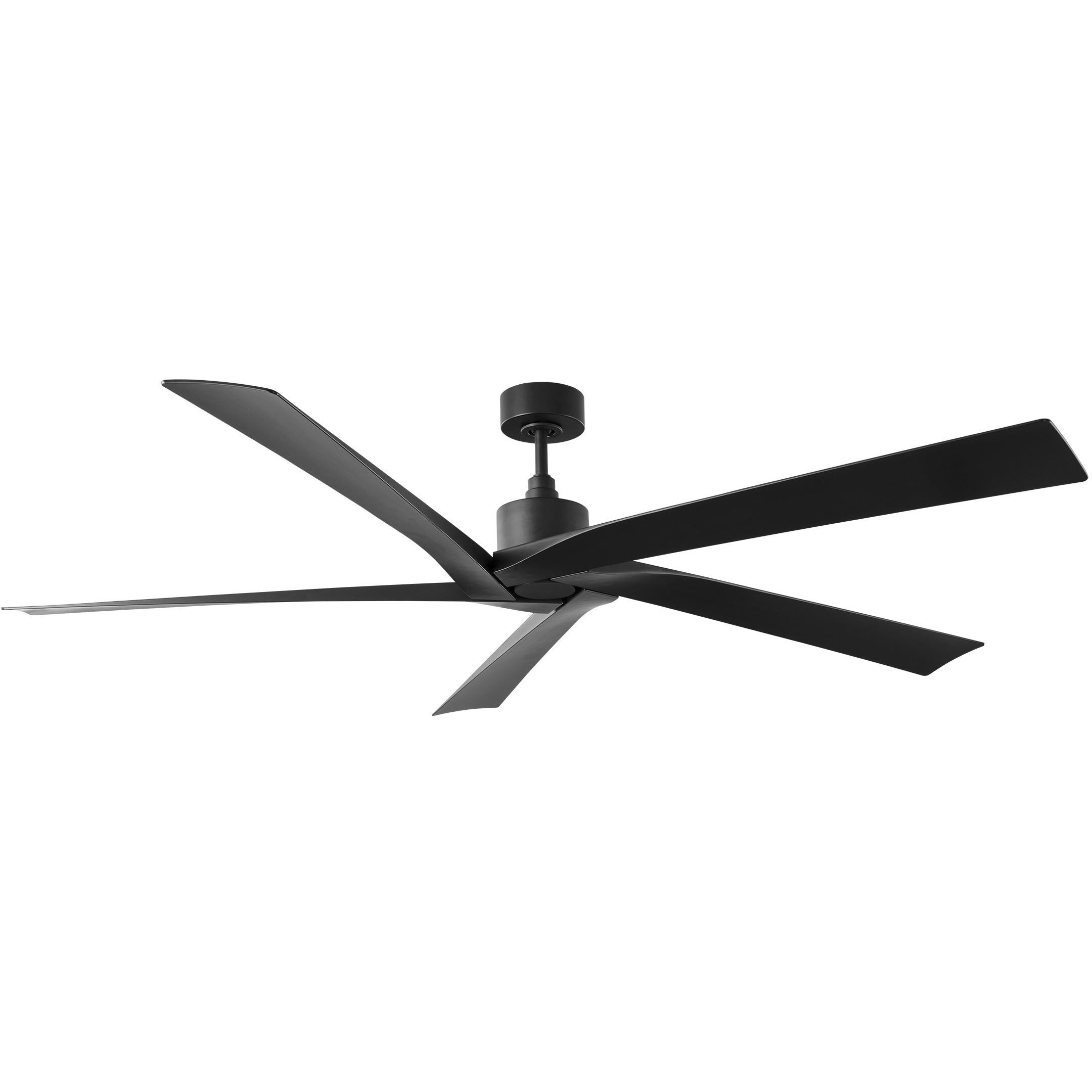 Aspen 70 inch Midnight Black with Midnight Black ABS Blades Indoor/Outdoor Ceiling Fan, Coastal