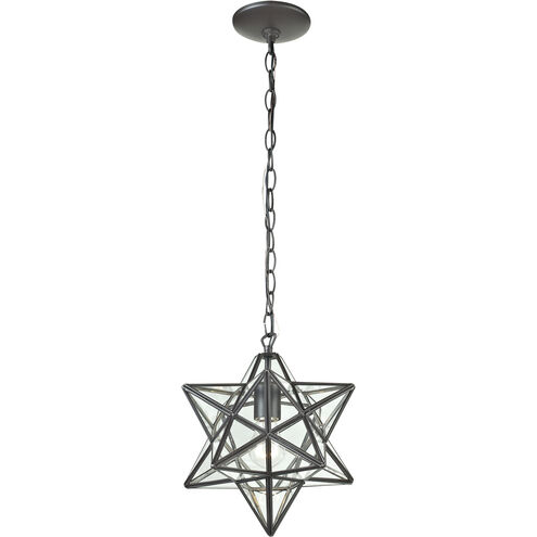 Sterling Star 1 Light 9 inch Clear/Oiled Bronze Mini Pendant Ceiling Light in Small 145-001 - Open Box
